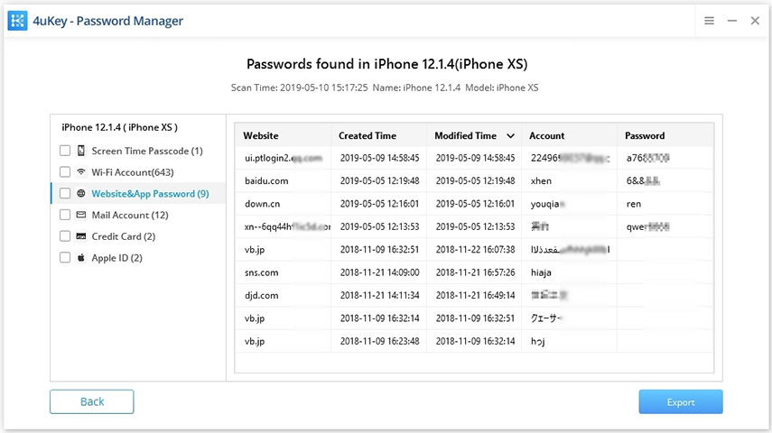 website and app password - ios password manager guide