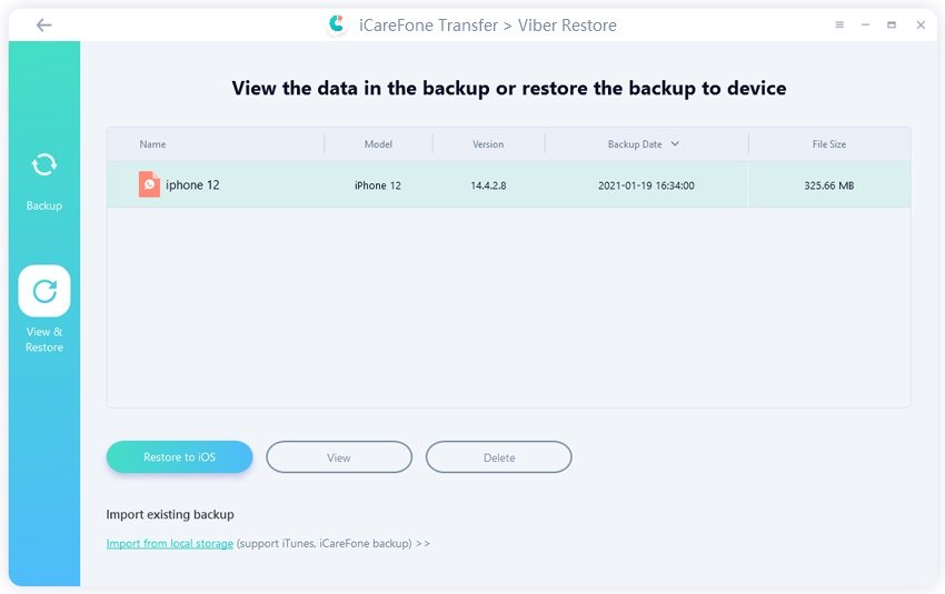 restore viber data - guide