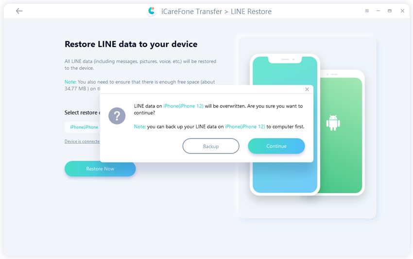 Lijndata op het doelapparaat worden overschreven - handleiding