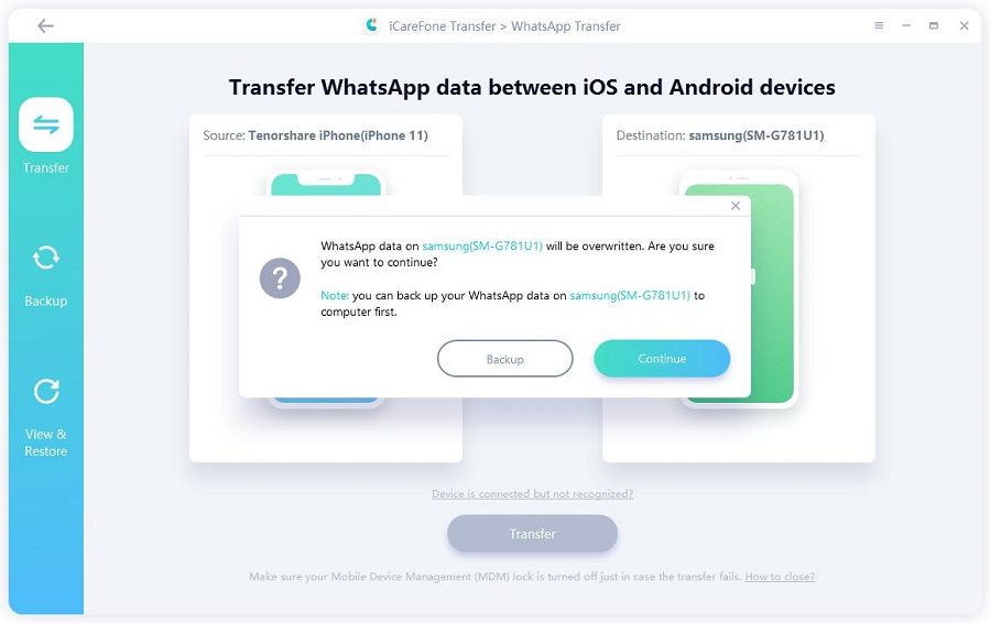 log in whatsapp on iphone with icarefone guide