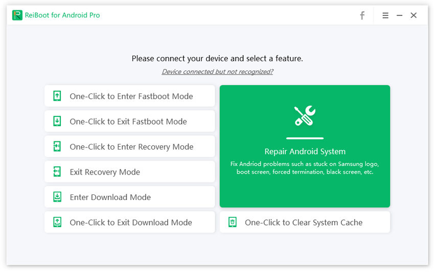 Tenorshare ReiBoot for Android one click to clear system cache