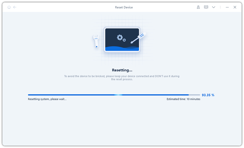 start factory reset iphone with ReiBoot