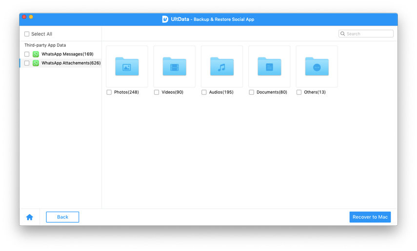 preview bakcup files via UltData