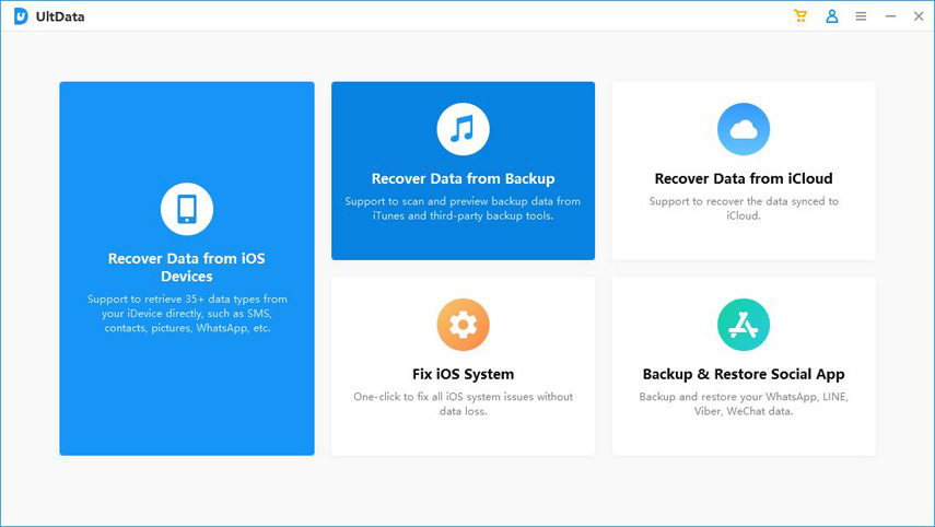 iTunes बैकअप से डेटा रिकवर करें - UltData गाइड