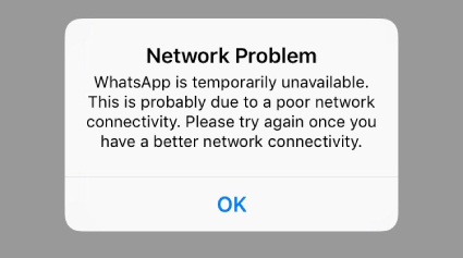 whatsapp is tijdelijk niet beschikbaar